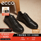 爱步（ECCO）正装鞋 增高牛皮休闲皮鞋男 雅仕男鞋系列207124 黑色41