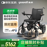 鱼跃鱼跃(yuwell)电动轮椅车D130GL老人折叠轻便智能轮椅锂电池灰色
