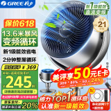 格力（GREE）空气循环扇直流变频遥控电风扇家用摇头电扇一级能效换气扇循环对流风扇落地扇 FXDZ-20X62Bg3