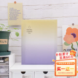 国誉(KOKUYO)淡彩曲奇·晴空·A5活页本大容量笔记本子记事本附5张分隔页 40张横线内页 初晴黄紫 WSG-RUVP12YV
