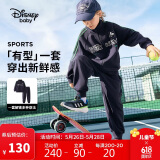 迪士尼（DISNEY）童装儿童男童长袖套装开衫裤子耐磨运动两件套春秋DB431TE12藏130