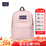 JANSPORT杰斯伯书包轻便双肩包男女26L旅行包简约背包电脑包学生校园 4QUT7N8蜜蜡粉-侧边袋