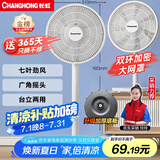 长虹（CHANGHONG）电风扇/落地扇家用/交流定频风扇/台地两用扇/桌面风扇/台扇摇头电扇空气循环风扇 CFS-LD2507