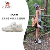 骆驼（CAMEL）【漫游】运动鞋新款女鞋网面透气复古休闲百搭厚底增高慢跑步鞋子