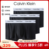 Calvin Klein CK 男士平角内裤套装 3条装 送男友礼物 U2664G 001黑色 L 
