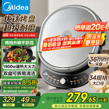 美的（Midea）电饼铛 电饼档 双面加热煎烤机烙饼锅 早餐机 加大加深三明治机煎饼薄饼机抗菌烤盘可拆JKC3476