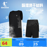乔丹运动套装男篮球服套装吸湿速干背心短裤两件套运动服球衣