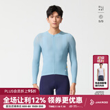 捷酷2025春夏新款ELITE CORE男士长袖骑行服套装透气网眼面料骑行上衣 灰蓝色 M