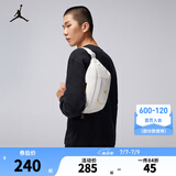 NIKE JORDAN 耐克AJ腰包男女运动胸包户外跑步手机收纳包 白色/白色/黑色 8/20【36*12*8cm 约3.5L】