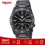 精工（SEIKO）自动机械表SEIKO 5男士商务腕表背部透明设计不锈钢表链 日本直邮 SNKE03K1