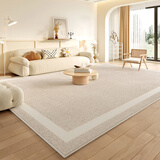 布迪思奶油风地毯客厅卧室防水免洗可擦沙发仿羊绒家用轻奢高级感加厚毯 雪绒花-棕色【防水加厚仿羊绒】 140cm*200cm 【丝滑亲肤绒面】