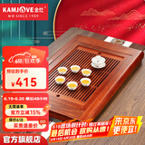 金灶（KAMJOVE）古花木实木茶盘茶台 功夫茶具托盘套装 整套茶具 KW-29 大号款搭配KP-60、 P-302