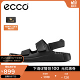 爱步（ECCO）凉鞋男 复古男士运动凉鞋夏天勃肯沙滩鞋男休闲皮凉鞋 科摩500944 黑色50094401001 41