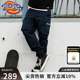 dickies休闲裤 男女同款新复古回潮印花多口袋束口工装裤百搭8 深海军蓝 28
