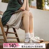 马登女装 复古德训鞋休闲运动鞋潮流百搭情侣小白鞋德式训练鞋 灰色 经典版 35 女码