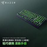 雷蛇（Razer） 黑寡妇蜘蛛Blackwidow X系列游戏机械键盘 黑色（绿轴 雷云2 悬浮键） X竞技版(小蜘蛛)-87键单色绿光