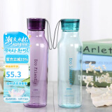 乐扣乐扣（LOCK&LOCK）ECO户外运动水杯户外便携塑料水壶男女杯子两件套（550ml*2） 