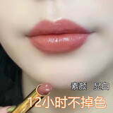 兰奕李佳琪推荐口红不沾杯不掉色口红奶茶色滋润显白素颜自然哑光防水 肉桂奶茶色+传奇正红(唇线笔） 1.5