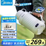美的（Midea）电热水壶便携式烧水杯 旅行户外大容量1.2L 316L不锈钢12小时恒温壶 电热水杯  MK-DB12X18-PRO