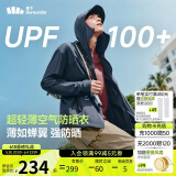 蕉下（beneunder）防晒衣男薄外套皮肤衣冰丝防紫外线凉感透气户外TS407月夜蓝2XL