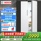 博世502L超薄对开门微缝可嵌入式变频家用冰箱双开门 KAS50E20TI 云朵白 风冷无霜 铂金净风