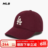 MLB棒球帽子夏季男女鸭舌帽明星虞书欣同款软顶情侣3ACP6601N-07RDS