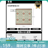 黑鹿（BLACKDEER）奇域野餐垫 草坪垫子地垫户外野炊便携防潮垫加厚爬行垫ins风餐布 【6-8人印加】特厚防水200*200cm