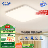 欧普（OPPLE）24瓦吸顶灯客厅卧室灯具可调光LED灯饰呵护光包安装10㎡ 冰玉III 