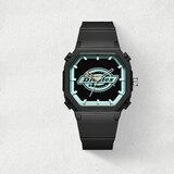 Dickies手表女学生潮酷情侣运动方表石英表黑绿色女生日礼物318P1-13SY