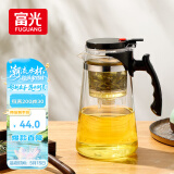 富光 耐热玻璃过滤茶壶茶具1000ML按压式飘逸杯大容量茶水分离家居馆