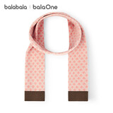 巴拉巴拉balaOne儿童围巾女童提花图案舒适保暖新年时尚