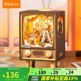 若来（Rolife）日落游乐园八音盒音乐盒家居装饰diy拼装积木玩具520情人节礼物