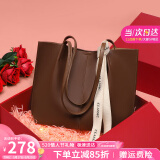 YUYULA牛皮包包女包斜挎托特包大容量品牌单肩生日520送女朋友礼物老婆