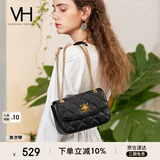 VANESSA HOGAN VH女包茵然软包系列复古太阳神斜挎包菱格链条腋下包小众单肩包