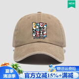 Supnba21故宫联名中国风国潮京剧脸谱帽子棒球帽男女大头围帽子男小众ins 卡其色 可调节