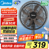 美的（Midea）【幸运草安睡风扇1C】电风扇立式落地扇家用柔风轻音变频节能抑菌小风扇WiFi遥控电扇 SDI30DS