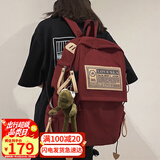 爱情海双肩包书包女大容量小学生初中高中背包大学生电脑包旅行包