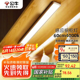 公牛（BULL）感应橱柜灯衣柜灯LED人感光感老人卧室床沿玄关橱柜厨房60CM4000K