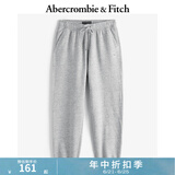 ABERCROMBIE & FITCH男装24春秋经典小麋鹿美式baggy风抓绒运动卫裤长裤KI134-4099 灰色 XL (180/98A)