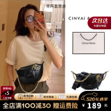 CinvaiKrose官网包包女包轻奢胸包品牌新款2025斜挎包腰包小包生日礼物送女友 黑色-CK女包生日礼物送女友