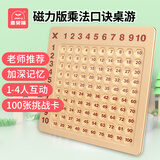 麦贝瑞（mbery）九九乘法口诀表盘二年级小学生数学教具99练习板磁力桌游儿童玩具