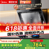 美的（Midea）抽吸排油烟机 家用侧吸式吸油烟机 排烟机 厨房脱排烟机CXW-200-J30家电国家补贴立减15%