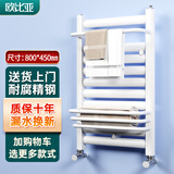 欧比亚小背篓暖气片水暖壁挂式散热器家用卫生间置物架天然气取暖器 高 800mm*450mm 中心距 亮白色