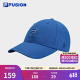 FILA FUSION斐乐潮牌棒球帽中性休闲鸭舌帽网球运动遮阳帽 艳紫蓝-BU XS