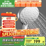 科勒（KOHLER）晨雨多功能流线型手持花洒喷头莲蓬头R72421T-CP