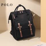 POLO双肩包女士大容量书包iPad电脑包包大学生旅行通勤背包送生日礼物