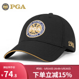 PGA高尔夫球帽 男女防晒帽子 网球帽 棒球帽职业比赛 户外遮阳太阳帽 PGA 205008-黑色