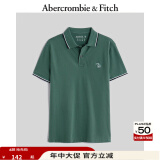 ABERCROMBIE & FITCH男装春秋经典小麋鹿POLO衫美式复古通勤基础短袖T恤KI124-3068 绿色 XS (170/84A)