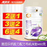 雅因乐（Yayinle）强化铁有机米粉婴幼儿童宝宝辅食原味米糊多种口味可选 钙能力米粉 460g*1罐