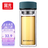 富光 男女士双层玻璃杯 高硼硅泡茶杯 茶水分离水杯带茶隔杯子500ml